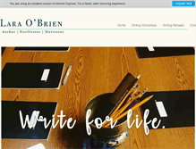 Tablet Screenshot of laraobrien.com